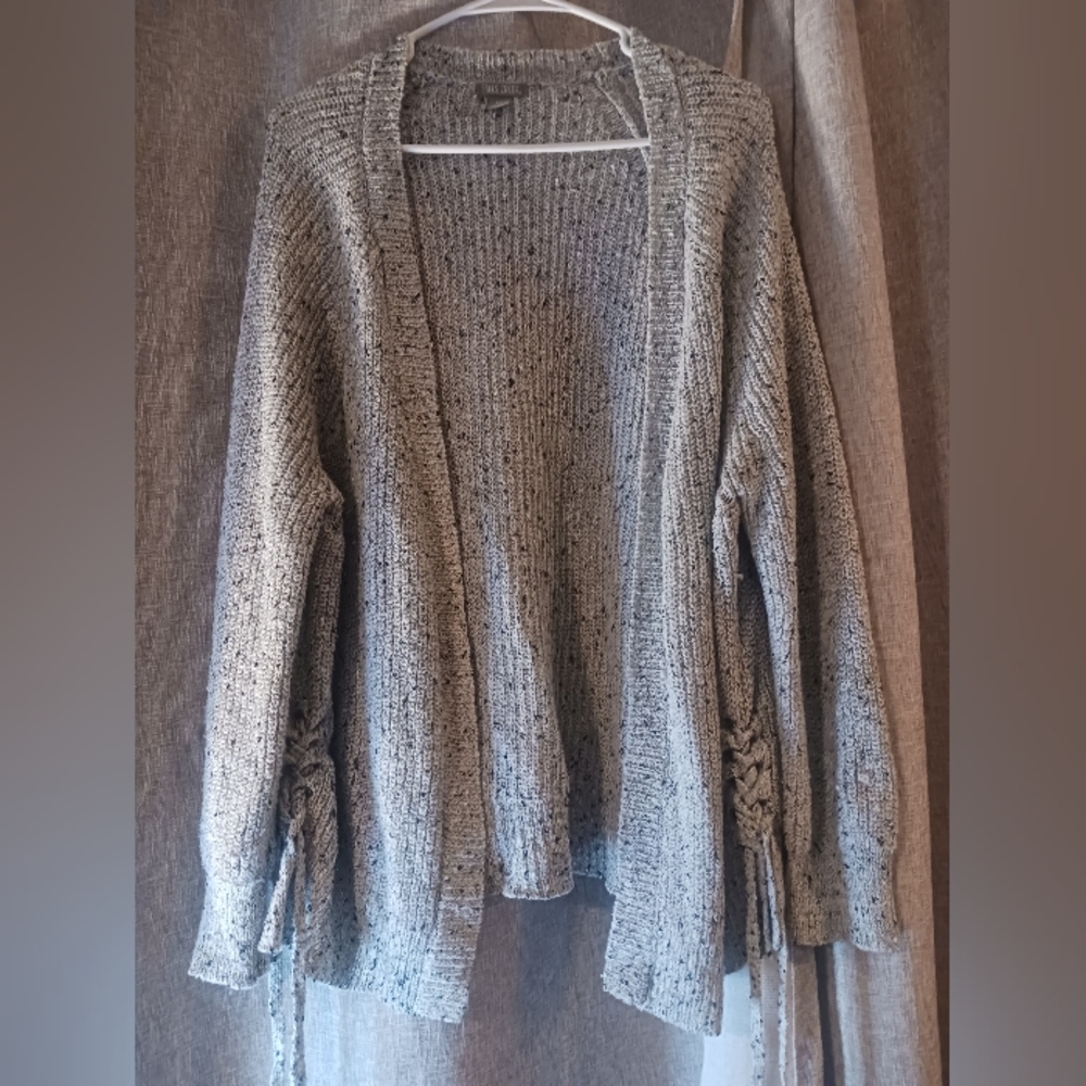 FALLS CREEK WOMEN'S 1X LIGHT GRAY LONG SLEEVE TOP